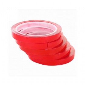 Solvent Glue High Quality Red Liner Super Clear Strong Adhesive Mopp Double Sided Pet Tape