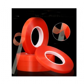 25m Phone Tape Strong Pet Adhesive Pet Red Film Clear Double Sided Tape No Trace for Phone Tablets LCD Screen 1mm 5mm 10mm 15mm