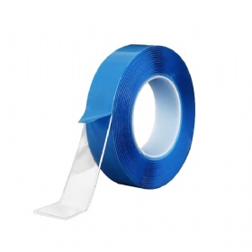 Transparent Blue 5m Double-Sided for Magic Tape Nano Waterproof Acrylic Paper with No Trace Stick for Wide Masking Applications
