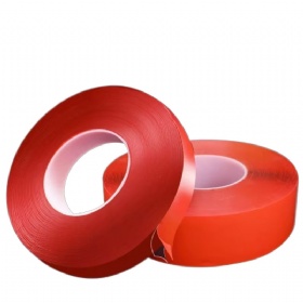 Factory Direct Sales Red Transparent Double-Sided Acrylic Nail Hook Tape Waterproof Seamless Adhesive Paper for Masking