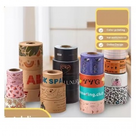 Creative Color Express Sealing Tape Water-Free Kraft Paper Water Activated Acrylic Adhesive Cartoon Cute Printing Generation