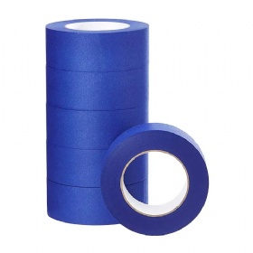 Wholesale Masking Tape Single Sided Blue Indoor Resin Custom Logo Heat Resistant Blue Painter's Masking Tape Painting Durable