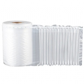 Custom Made Easy-to-Tear Inflatable Air Column Coil Bubble Bag Express Cushioning Packaging Bubble Column Roll Made PE PA