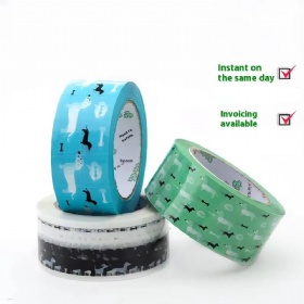 Special Cute Cartoon Dachshund Dog Pattern Express BOPP Tape Hot Melt Sealant for Box Paper Packing Wholesale Color Sealing Glue
